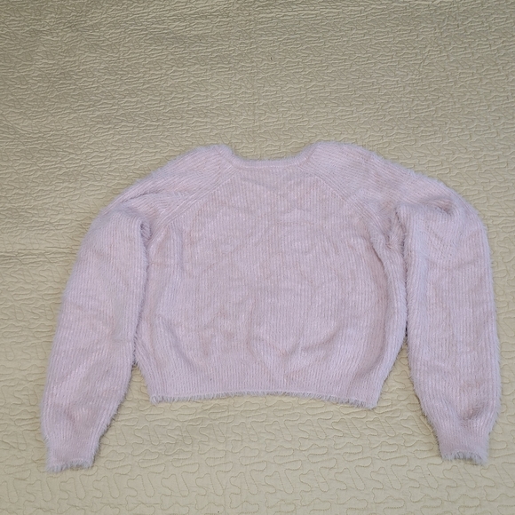 Lulu's eyelet knit oversized sweater size S - Picture 8 of 9